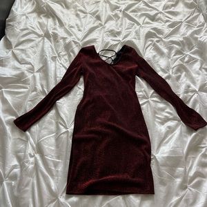 red sparkly dress